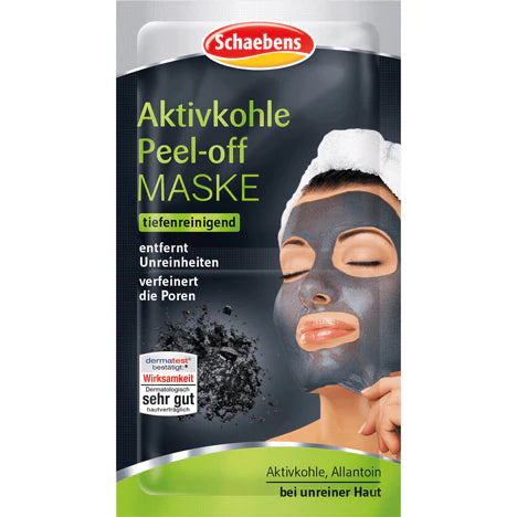 Schaebens Aktivkohle Peel-Off Maske, 2x8 ml (6 Packungen)