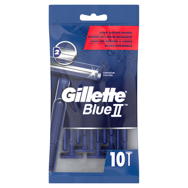 Gillette Blue 2 Einwegrasierer, Fixkopf, 10 Stk.
